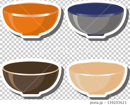Set symbols for empty bowl with rim for soup Set symbols for empty bowl with rim for soup 139203621