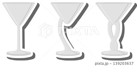Set symbols for glass cup with shine for water Set symbols for glass cup with shine for water 139203637