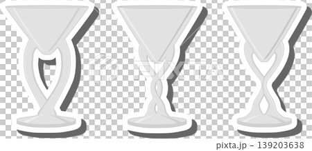 Set symbols for glass cup with shine for water Set symbols for glass cup with shine for water 139203638