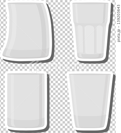Set symbols for glass cup with shine for water Set symbols for glass cup with shine for water 139203643