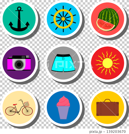 Set symbols for color game buttons 139203670