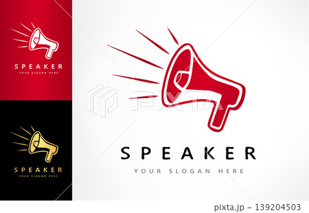 Speaker logo vector. Logo design 139204503
