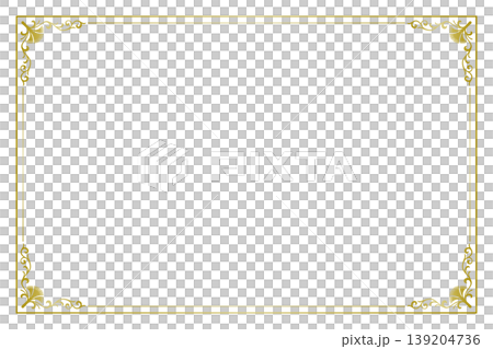 White background with a standalone European antique frame, gold floral vintage frame background material. White background with a standalone European antique frame, gold floral vintage frame background material. 139204736