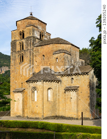 Architectural building of Iglesia de Santa Maria church located in Aragon 139205240