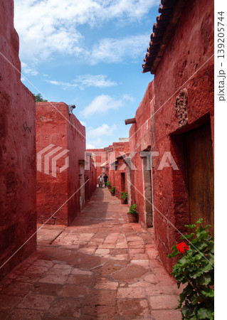 Santa Catalina Monastery Courtyard in Arequipa, Peru Santa Catalina Monastery Courtyard in Arequipa, Peru 139205744