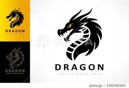Dragon logo vector Dragon logo vector 139206503