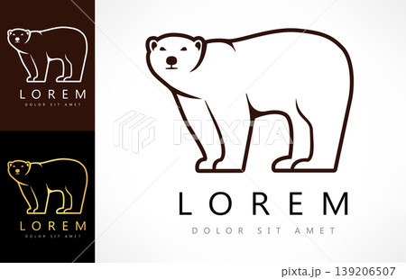 Bear logo vector. Animal design llustration 139206507