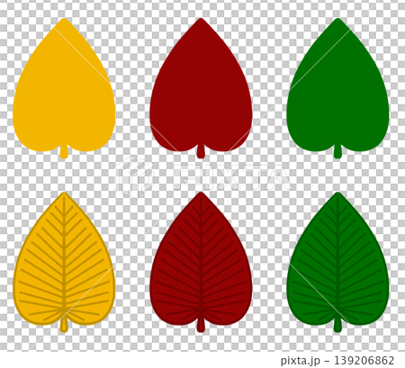 This is a colorful leaf illustration. 139206862