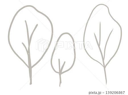 This is a line drawing of a tree. 139206867