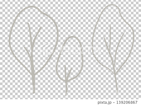 This is a line drawing of a tree. 139206867