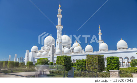 Sheikh Zayed Grand Mosque timelapse in Abu Dhabi, the capital city of United Arab Emirates 139207042