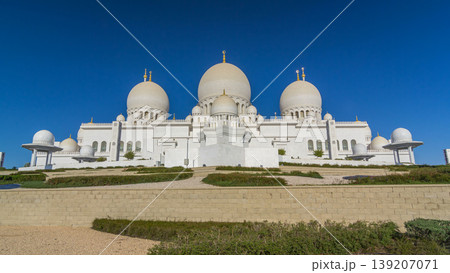 Sheikh Zayed Grand Mosque timelapse hyperlapse in Abu Dhabi, the capital city of United Arab Emirates Sheikh Zayed Grand Mosque timelapse hyperlapse in Abu Dhabi, the capital city of United Arab Emirates 139207071