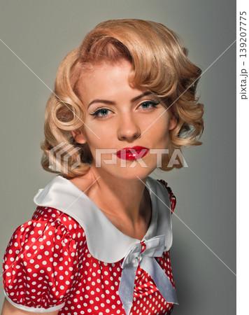 portrait of pretty blonde girl 139207775