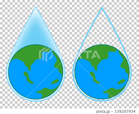 This is a hand-drawn illustration of the Earth. 139207934