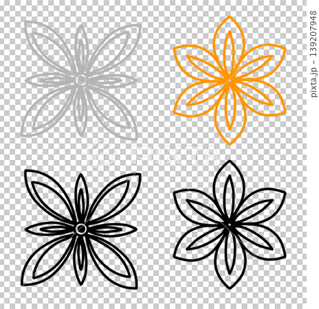 It is a flower line illustration 139207948