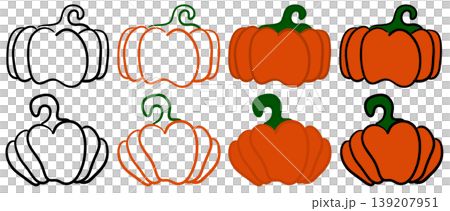 It is a hand drawing of a pumpkin. 139207951