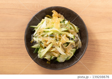 中華くらげ きゅうり 切り昆布 和え 中華くらげ きゅうり 切り昆布 和え 139208676