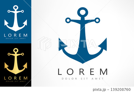 Anchor vector logo. Nautical design. Anchor vector logo. Nautical design. 139208760