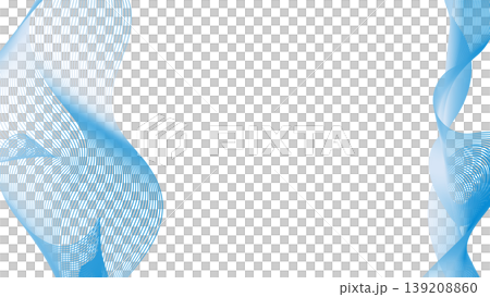 涼しい青い波の模様の背景イラスト 涼しい青い波の模様の背景イラスト 139208860