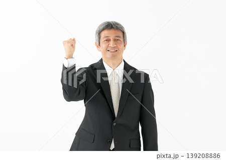 男性 ビジネス ガッツポーズ 男性 ビジネス ガッツポーズ 139208886