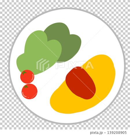 煎蛋盤插圖圖示(早餐/午餐/家庭咖啡廳/烹飪食材) 煎蛋盤插圖圖示(早餐/午餐/家庭咖啡廳/烹飪食材) 139208905