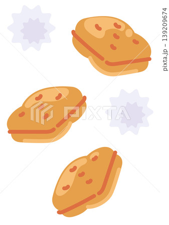 シンプルかわいい乾パンのイラスト 139209674