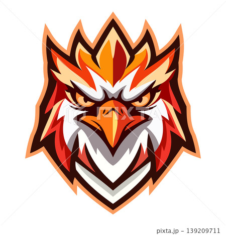 falcon head mascot logo design vector template 139209711