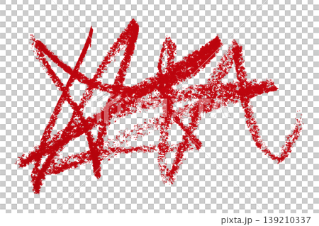 red pencil strokes isolated on transparent background 139210337
