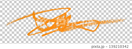 orange pencil strokes isolated on transparent background orange pencil strokes isolated on transparent background 139210342