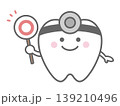 マルの札を持った歯医者のキャラクター 139210496