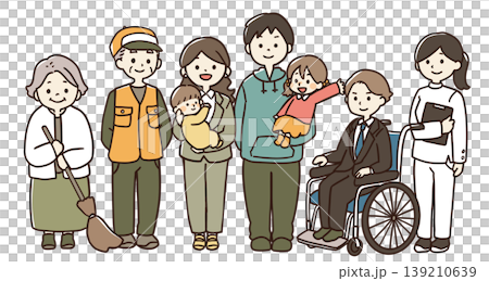 Illustrations of local people Illustrations of local people 139210639