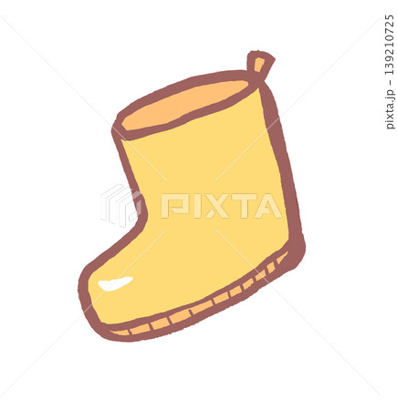 かわいい手描きの長靴のイラスト かわいい手描きの長靴のイラスト 139210725