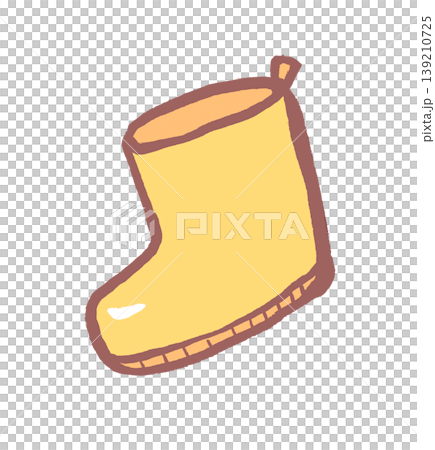 かわいい手描きの長靴のイラスト かわいい手描きの長靴のイラスト 139210725