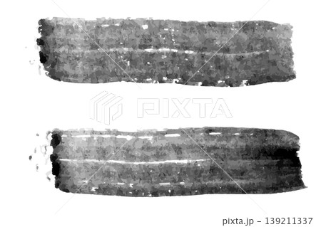 Grunge black water color texture stripe brush on white background Grunge black water color texture stripe brush on white background 139211337