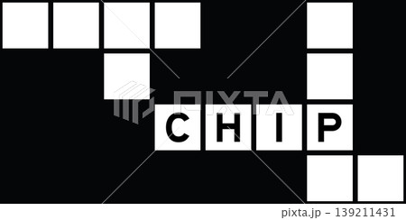 Alphabet letter in word chip on crossword puzzle background Alphabet letter in word chip on crossword puzzle background 139211431