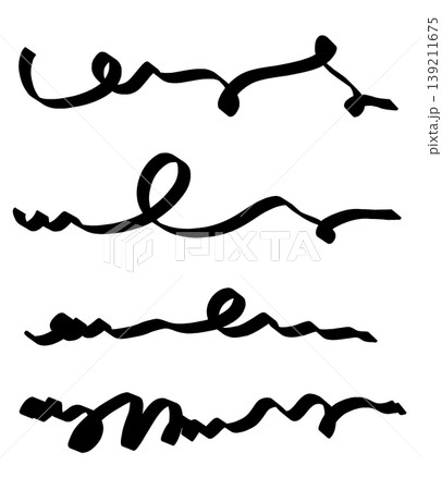 It is a curved underline drawn with a black line. It is a curved underline drawn with a black line. 139211675