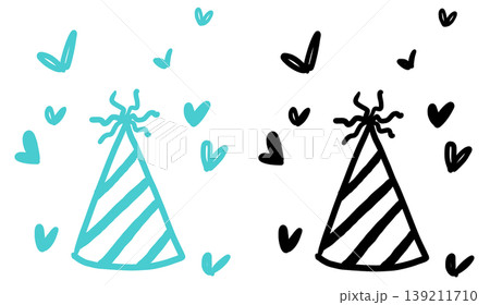 This is an illustration of a birthday hat. This is an illustration of a birthday hat. 139211710