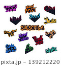 Modern Social Media and Digital Communication Typography Icon Set 139212220