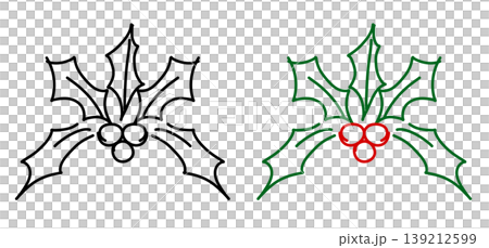 It is a Christmas line illustration. 139212599