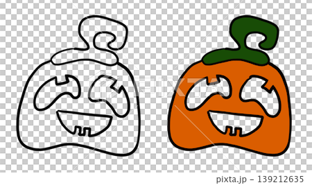 This is a Halloween pumpkin illustration. This is a Halloween pumpkin illustration. 139212635