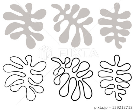 It is a water grass-shaped curved drawing. 139212712