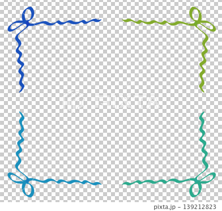 It is a frame made of ribbon 139212823