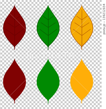 This is a colorful leaf illustration. 139212834