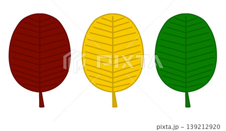 This is a colorful leaf illustration. 139212920