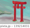 赤い鳥居のイラスト 139214031