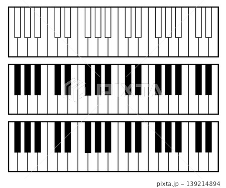 This is an illustration of a piano keyboard. This is an illustration of a piano keyboard. 139214894