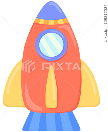 カラフルなロケットのイラスト ベクター素材 カラフルなロケットのイラスト ベクター素材 139215524