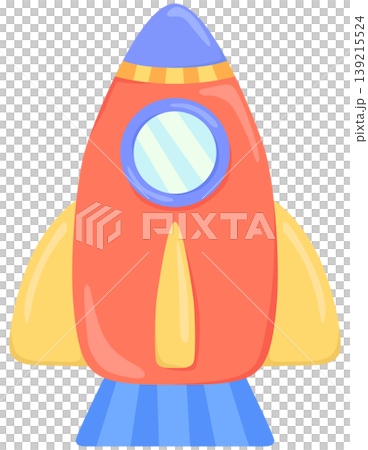 カラフルなロケットのイラスト ベクター素材 カラフルなロケットのイラスト ベクター素材 139215524