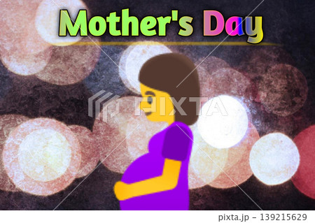Colorful Mother's Day Greeting Card with Artistic Text Effect Colorful Mother's Day Greeting Card with Artistic Text Effect 139215629