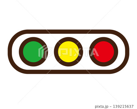三色の信号機のイラスト素材2 三色の信号機のイラスト素材2 139215637